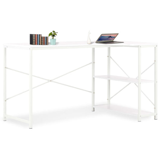 Berkfield Computer Desk White 120x72x70 cm