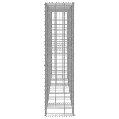 Berkfield Gabion Wall with Cover Galvanised Steel 300x50x200 cm