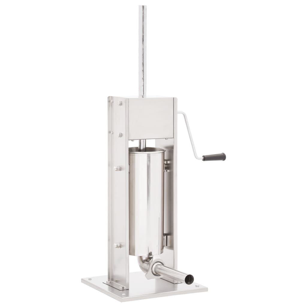 Berkfield Manual Sausage Stuffer Silver 5 L Stainless Steel