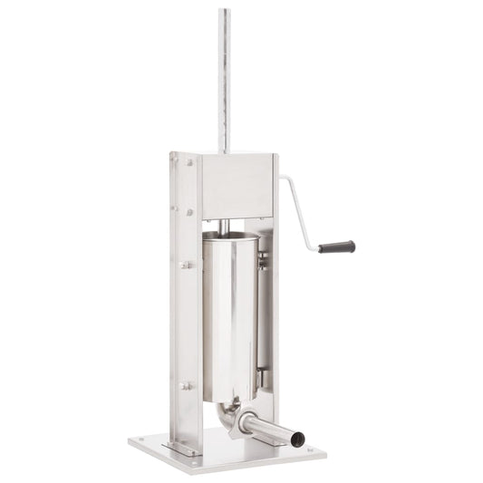 Berkfield Manual Sausage Stuffer Silver 5 L Stainless Steel
