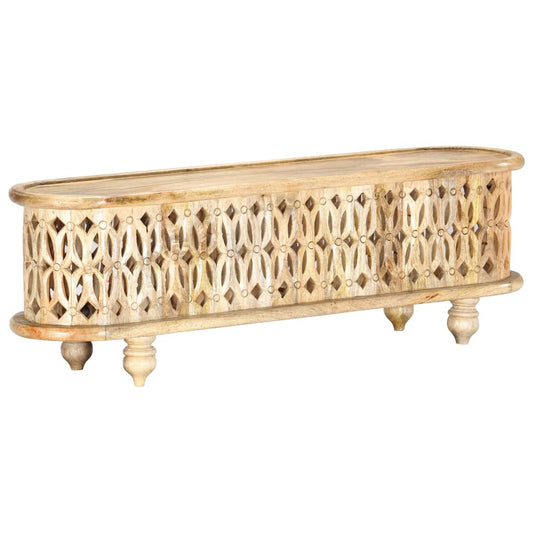 Berkfield TV Cabinet 120x30x40 cm Solid Mango Wood