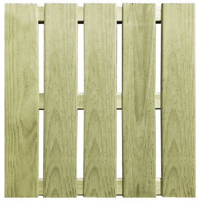 Berkfield 18 pcs Decking Tiles 50x50 cm Wood Green