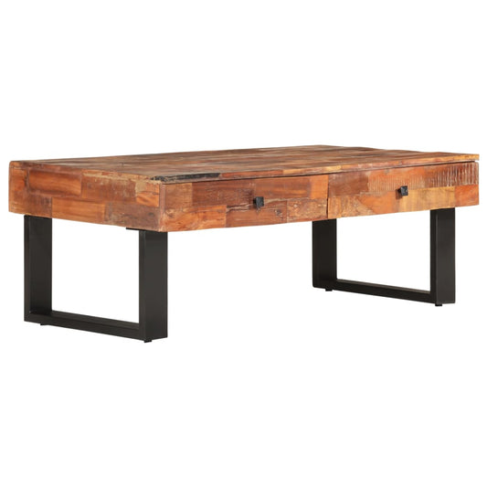 Berkfield Coffee Table 110x60x40 cm Solid Reclaimed Wood