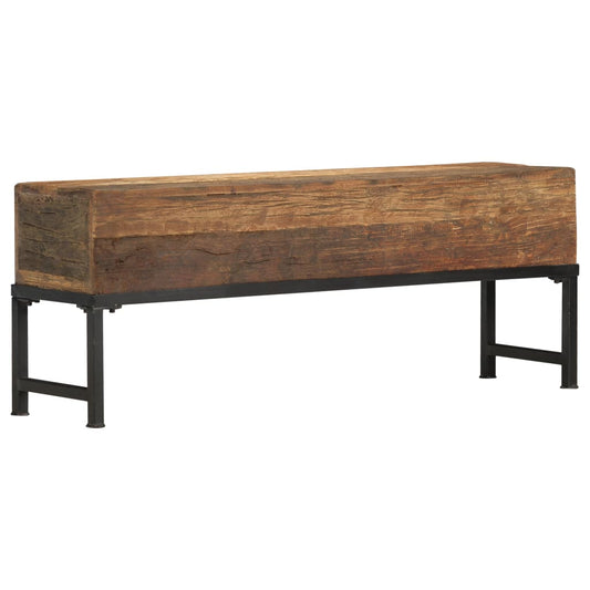 Berkfield Bench 120 cm Solid Reclaimed Wood