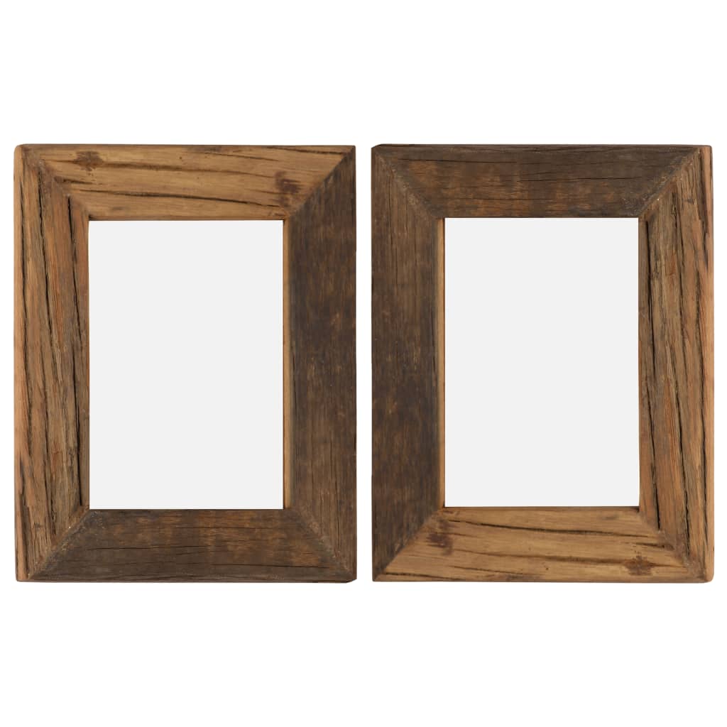Berkfield Photo Frames 2 pcs 25x30 cm Solid Reclaimed Wood and Glass