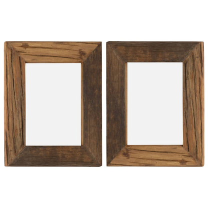 Berkfield Photo Frames 2 pcs 25x30 cm Solid Reclaimed Wood and Glass