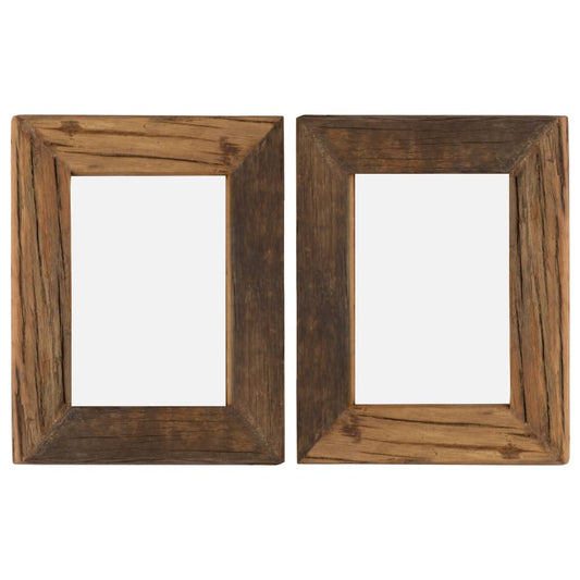 Berkfield Photo Frames 2 pcs 25x30 cm Solid Reclaimed Wood and Glass