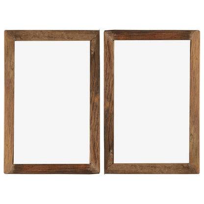 Berkfield Photo Frames 2 pcs 50x70 cm Solid Reclaimed Wood and Glass