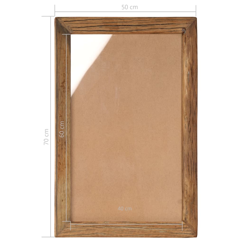 Berkfield Photo Frames 2 pcs 50x70 cm Solid Reclaimed Wood and Glass
