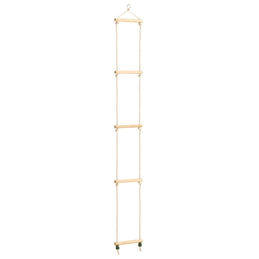 Berkfield Kid's Rope Ladder Solid Wood and PE 30x168 cm