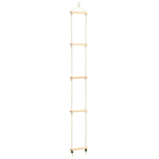 Berkfield Kid's Rope Ladder Solid Wood and PE 30x168 cm