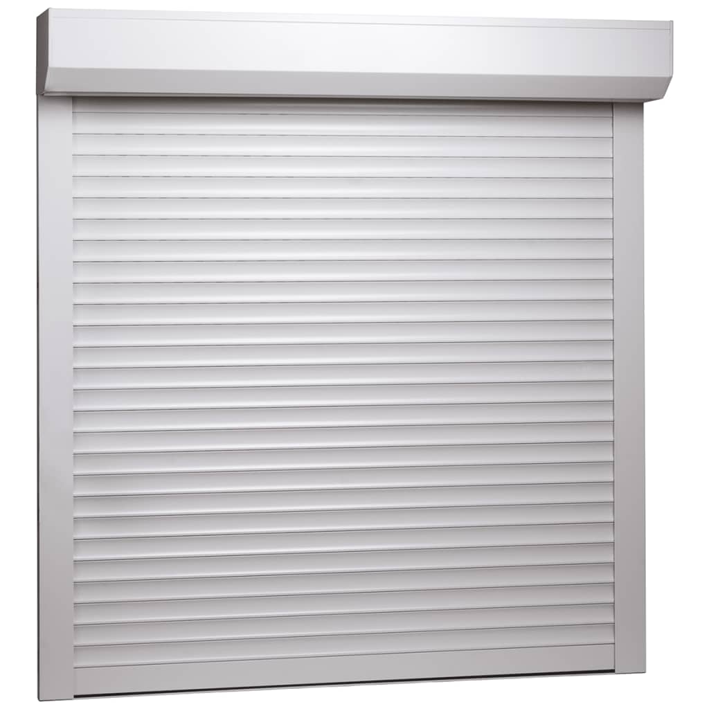 Berkfield Roller Shutter Aluminium 100x100 cm White