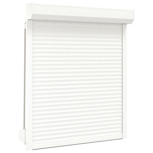 Berkfield Roller Shutter Aluminium 110x130 cm White