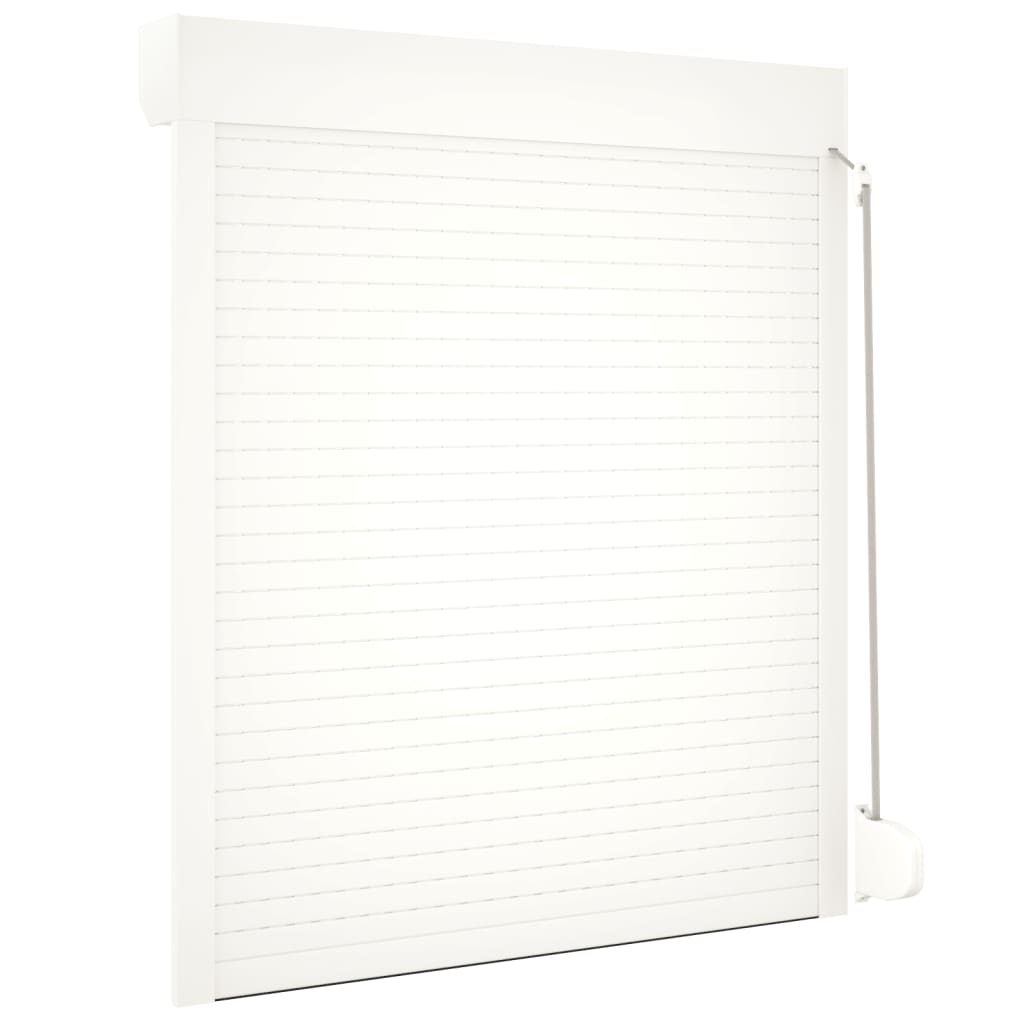 Berkfield Roller Shutter Aluminium 110x130 cm White