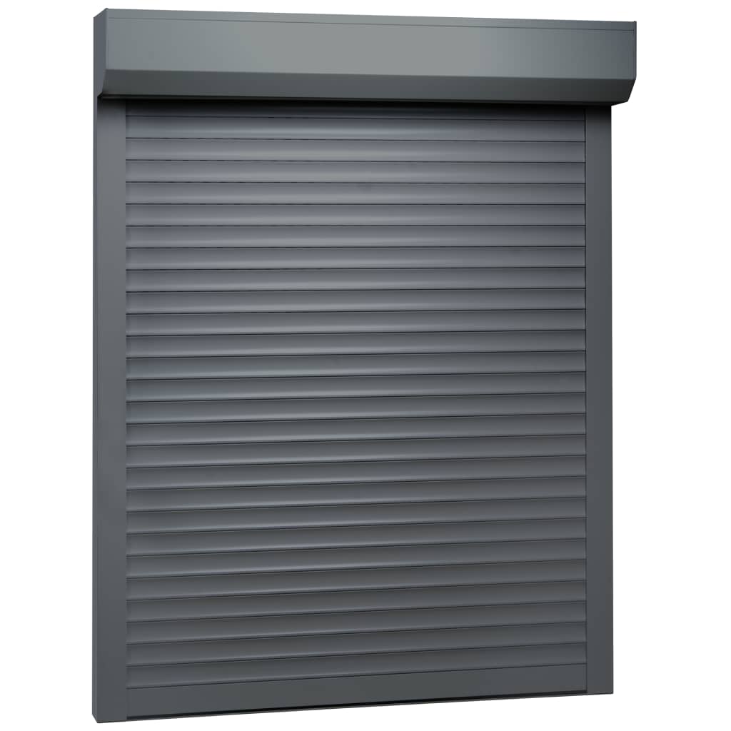 Berkfield Roller Shutter Aluminium 130x140 cm Anthracite