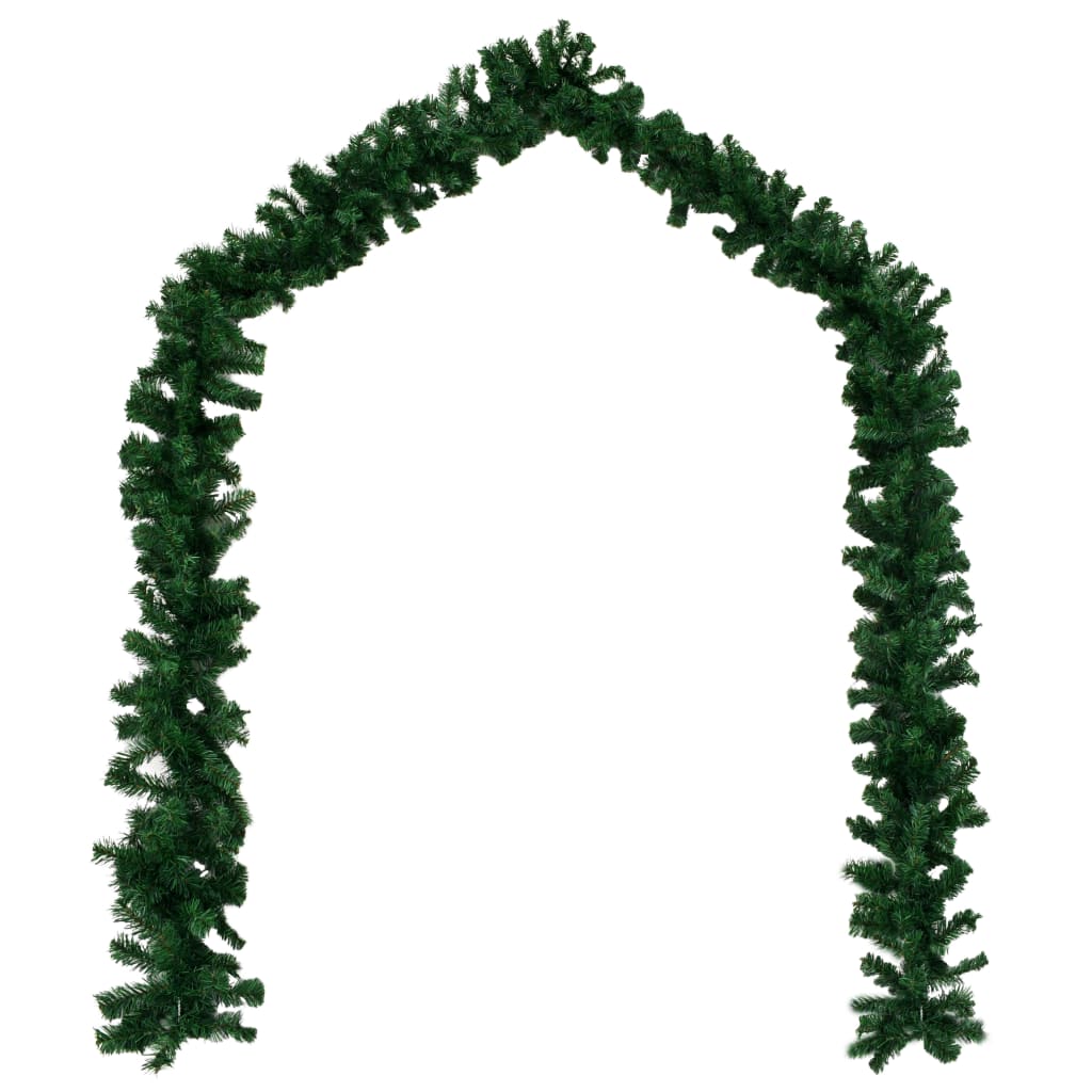 Berkfield Christmas Garlands 4 pcs Green 270 cm PVC