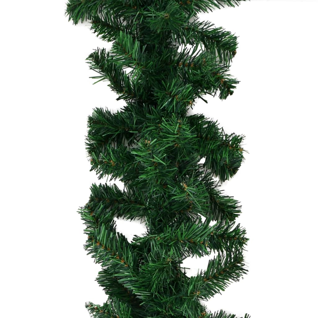 Berkfield Christmas Garlands 4 pcs Green 270 cm PVC