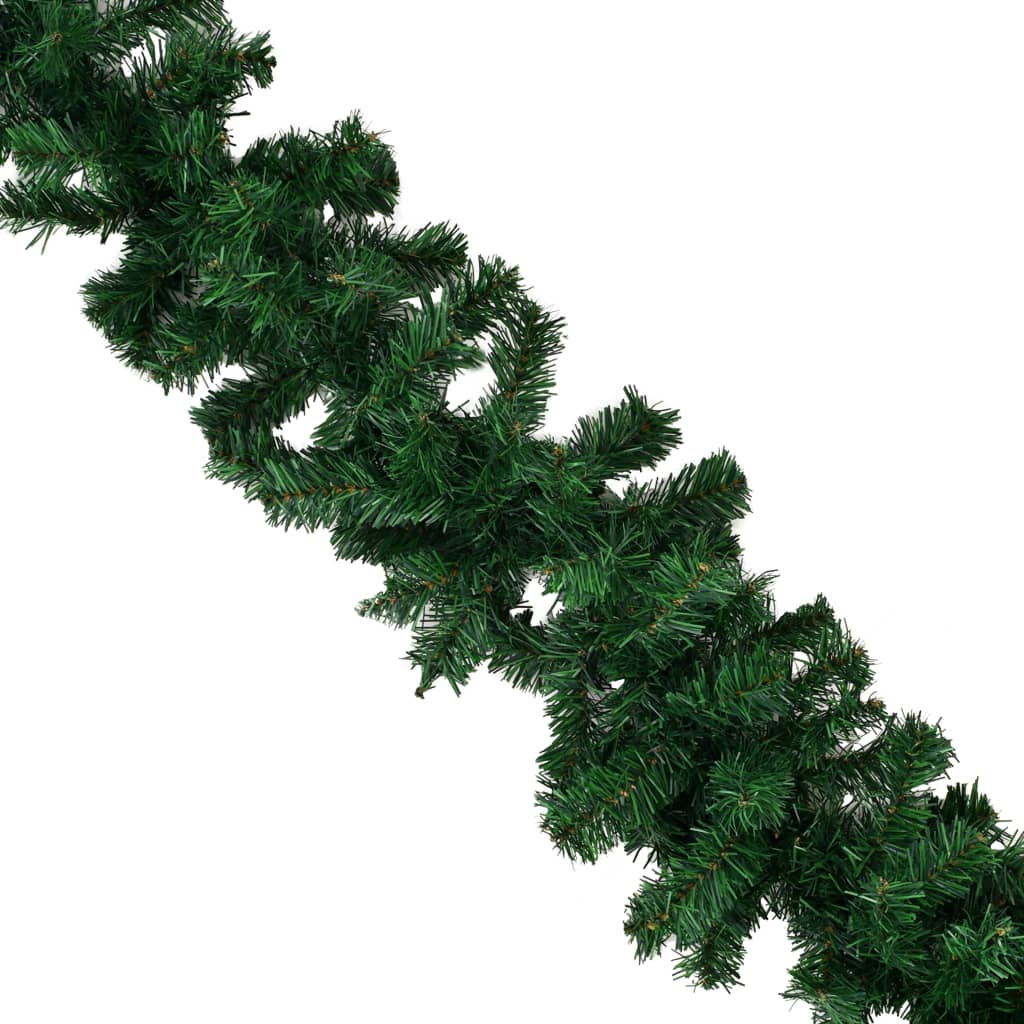 Berkfield Christmas Garlands 4 pcs Green 270 cm PVC