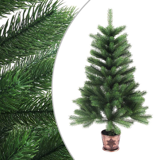Berkfield Artificial Christmas Tree Lifelike Needles 90 cm Green