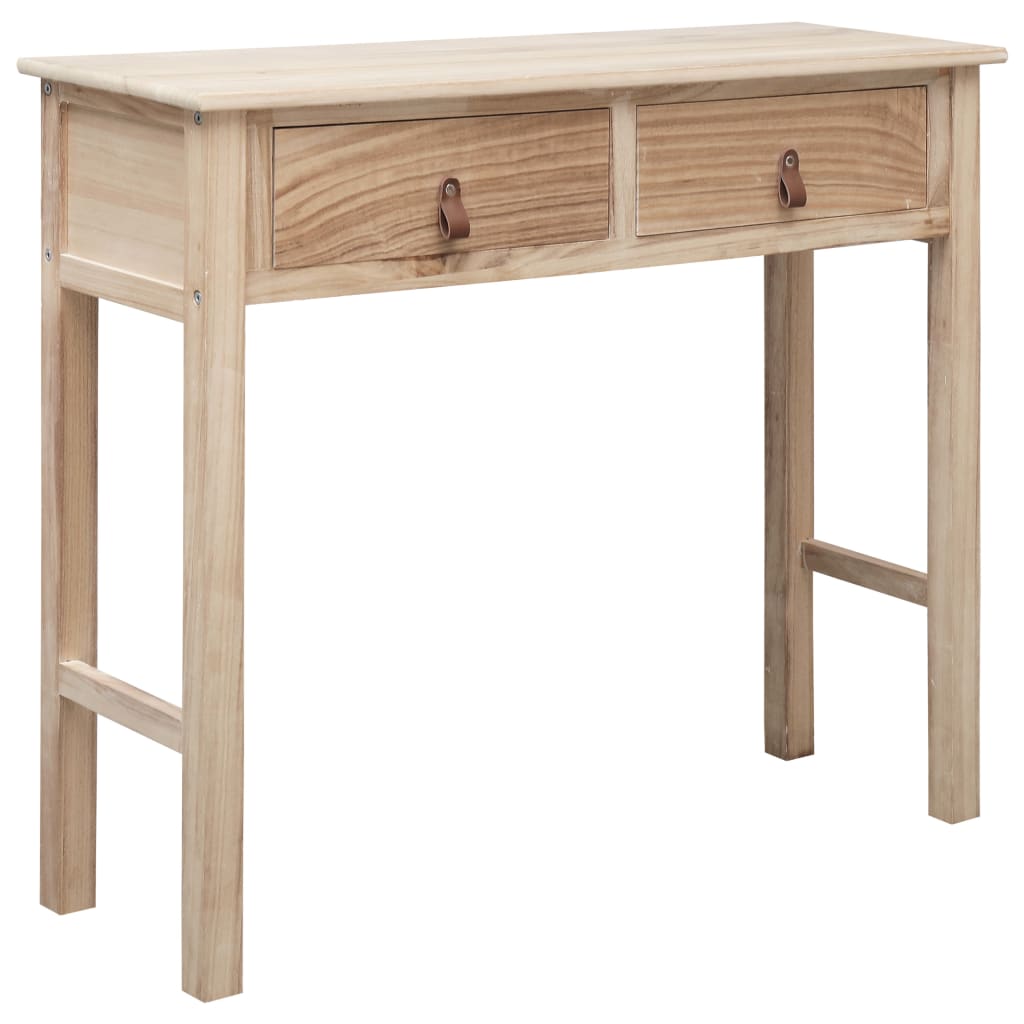 Berkfield Console Table Natural 90x30x77 cm Wood