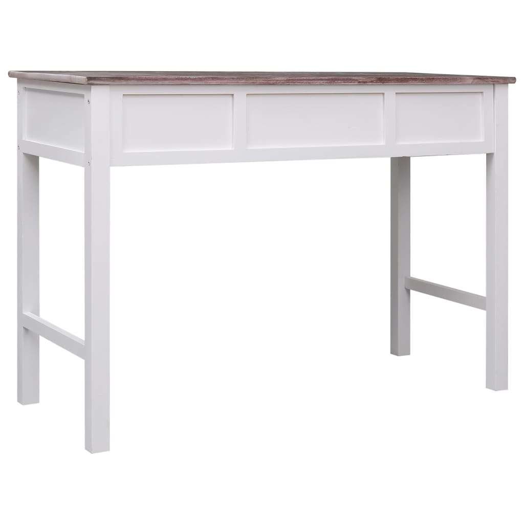 Berkfield Writing Desk Brown 110x45x76 cm Wood