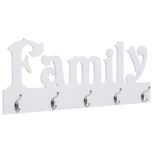 Berkfield Wall Mounted Coat Rack FAMILY 74x29.5 cm