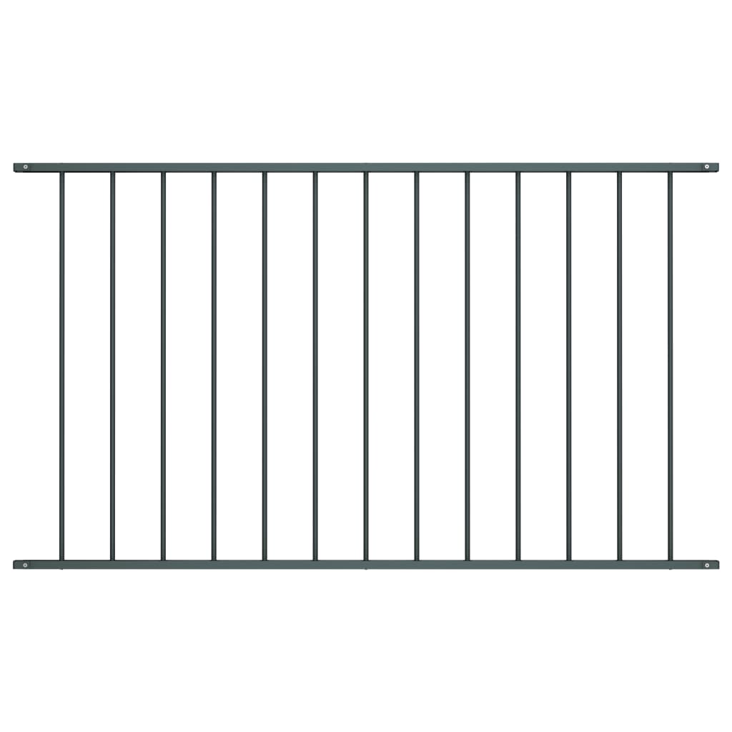 Berkfield Fence Panel Powder-coated Steel 1.7x0.75 m Anthracite
