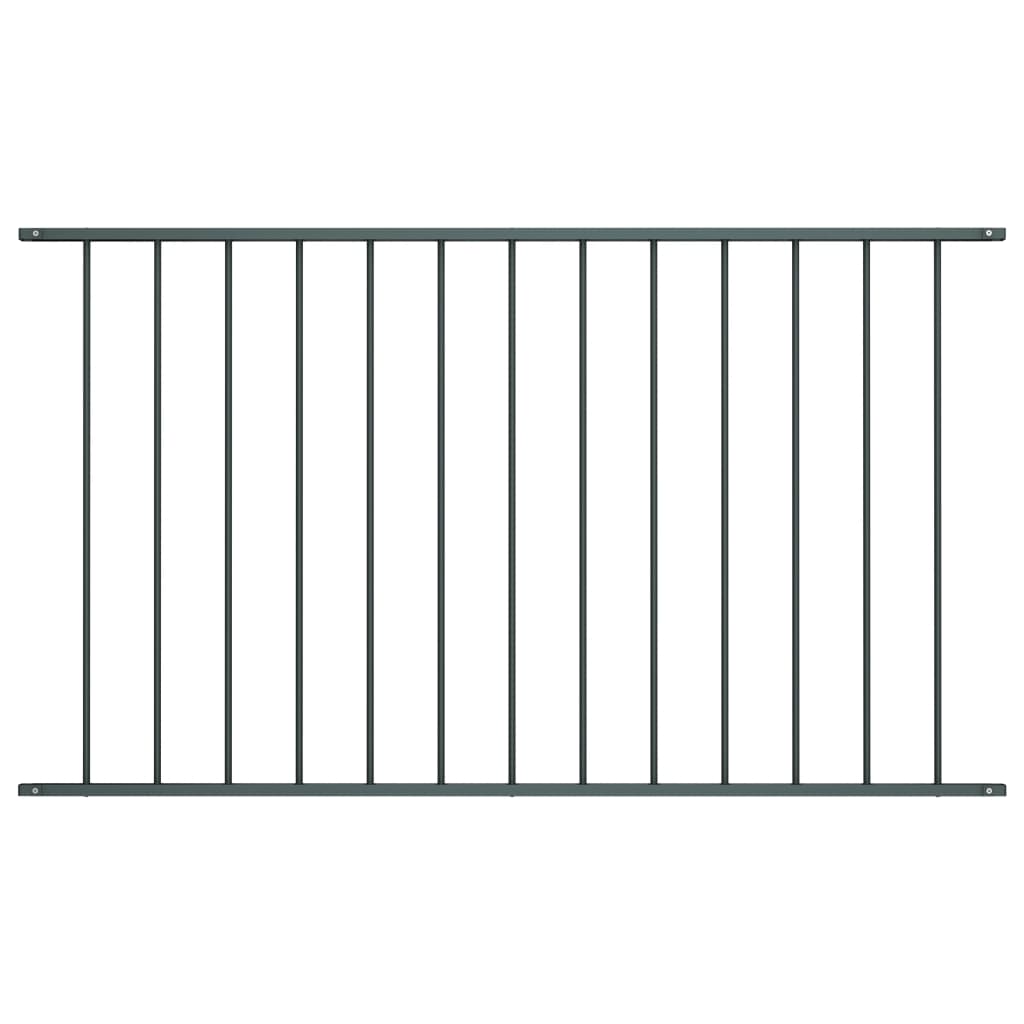 Berkfield Fence Panel Powder-coated Steel 1.7x1.25 m Anthracite