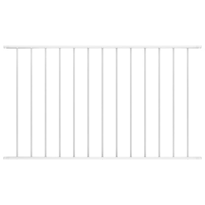 Berkfield Fence Panel Powder-coated Steel 1.7x0.75 m White