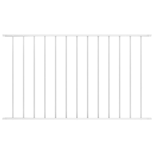 Berkfield Fence Panel Powder-coated Steel 1.7x0.75 m White