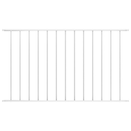 Berkfield Fence Panel Powder-coated Steel 1.7x1.25 m White