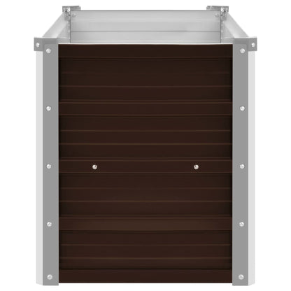 Berkfield Garden Raised Bed Brown 100x40x45 cm Galvanised Steel