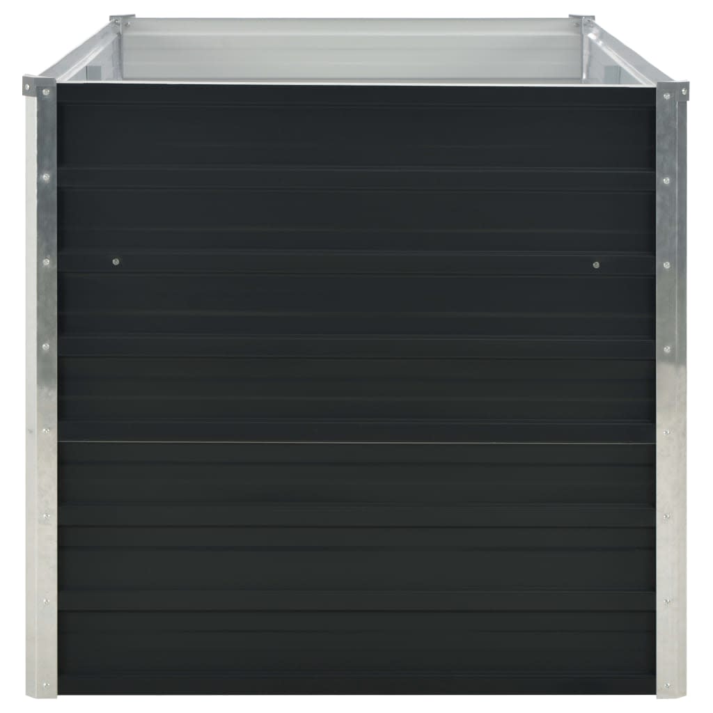 Berkfield Raised Garden Bed Anthracite 160x80x77 cm Galvanised Steel