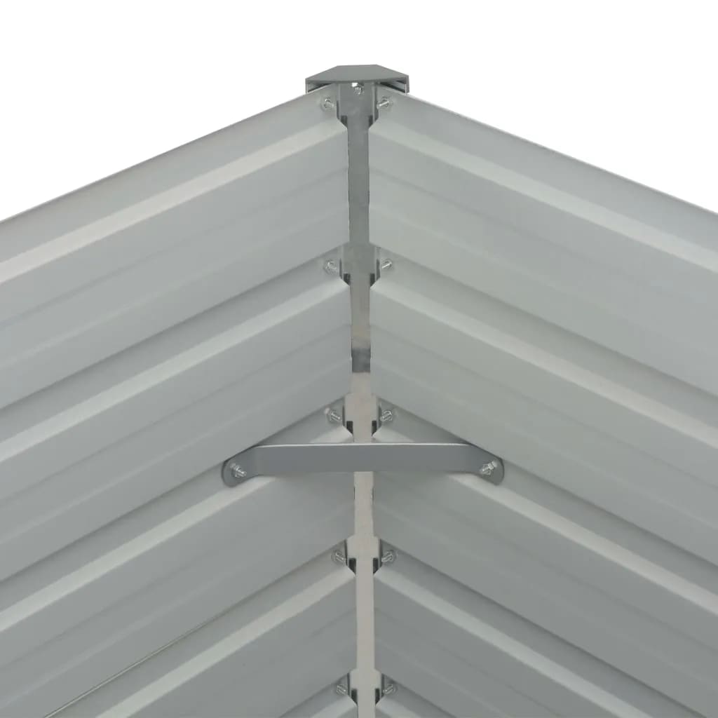 Berkfield Raised Garden Bed Anthracite 160x80x77 cm Galvanised Steel