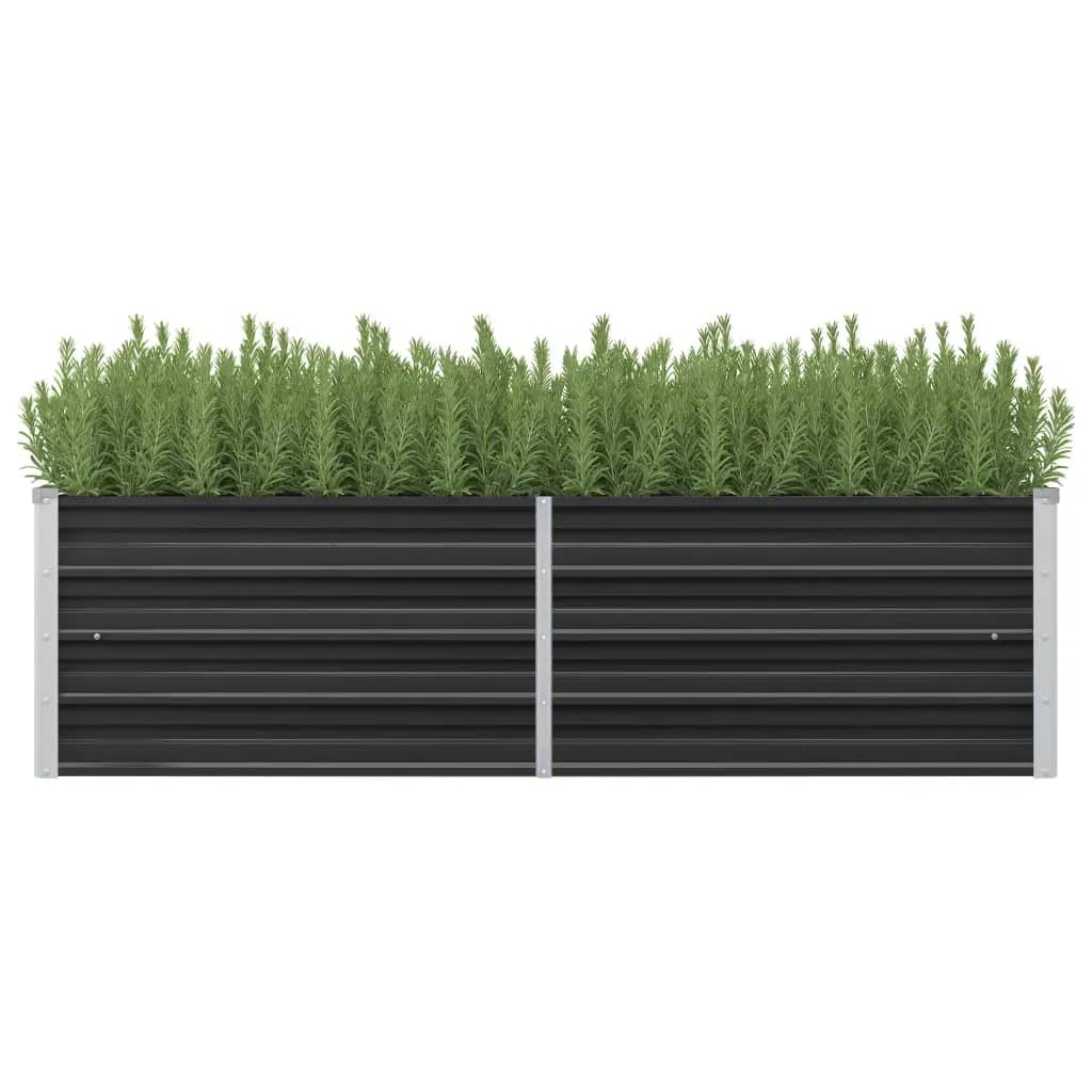 Berkfield Garden Raised Bed Anthracite 160x40x45 cm Galvanised Steel