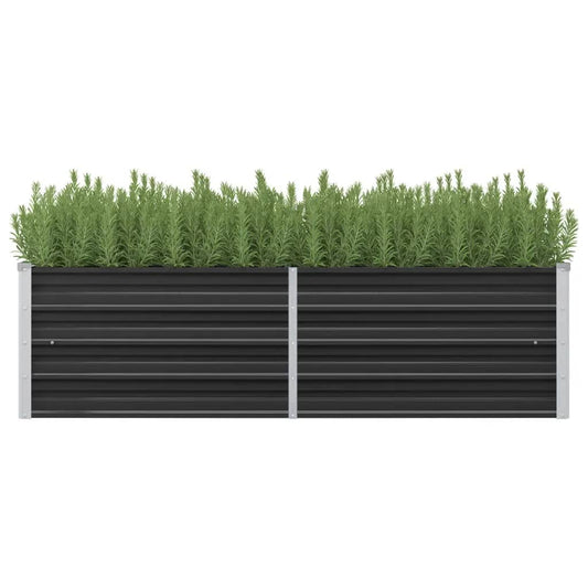 Berkfield Garden Raised Bed Anthracite 160x40x45 cm Galvanised Steel