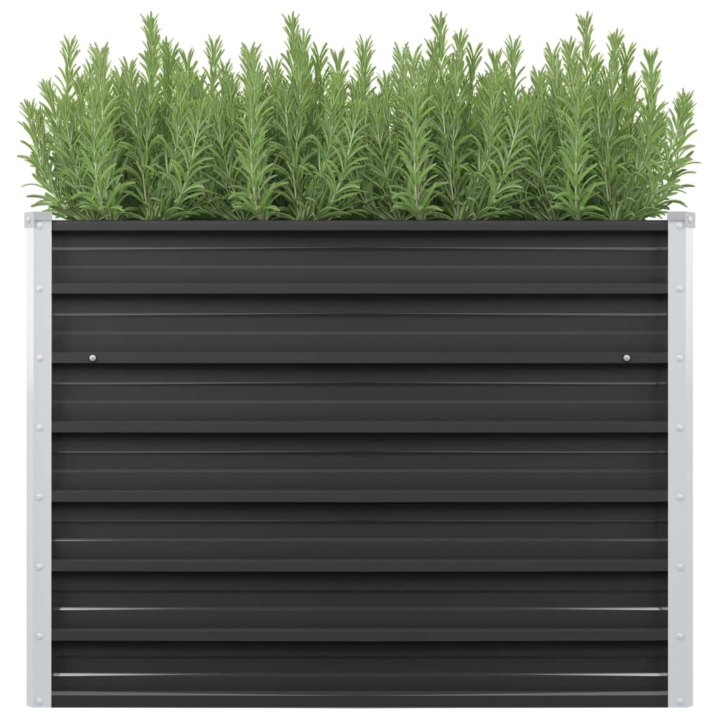 Berkfield Garden Raised Bed Anthracite 100x40x77 cm Galvanised Steel