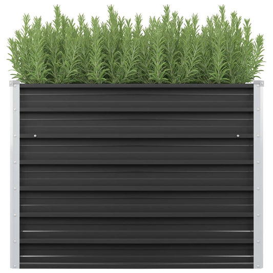 Berkfield Garden Raised Bed Anthracite 100x40x77 cm Galvanised Steel