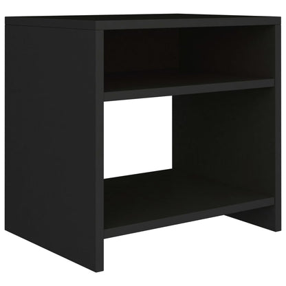 Berkfield Bedside Cabinet Black 40x30x40 cm Engineered Wood