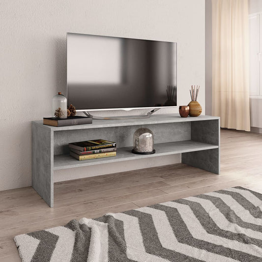 Berkfield TV Cabinet Concrete Grey 120x40x40 cm Engineered Wood