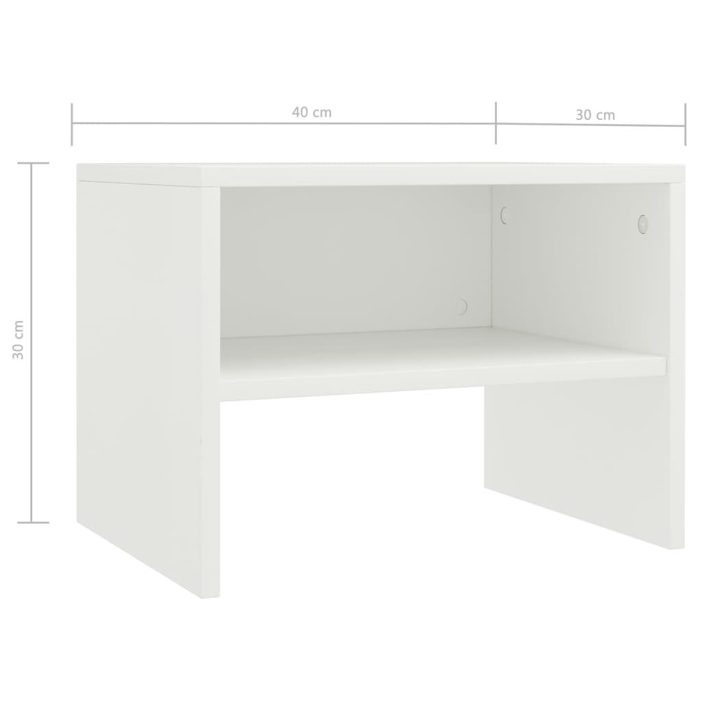 Berkfield Bedside Cabinets 2 pcs White 40x30x30 cm Engineered Wood