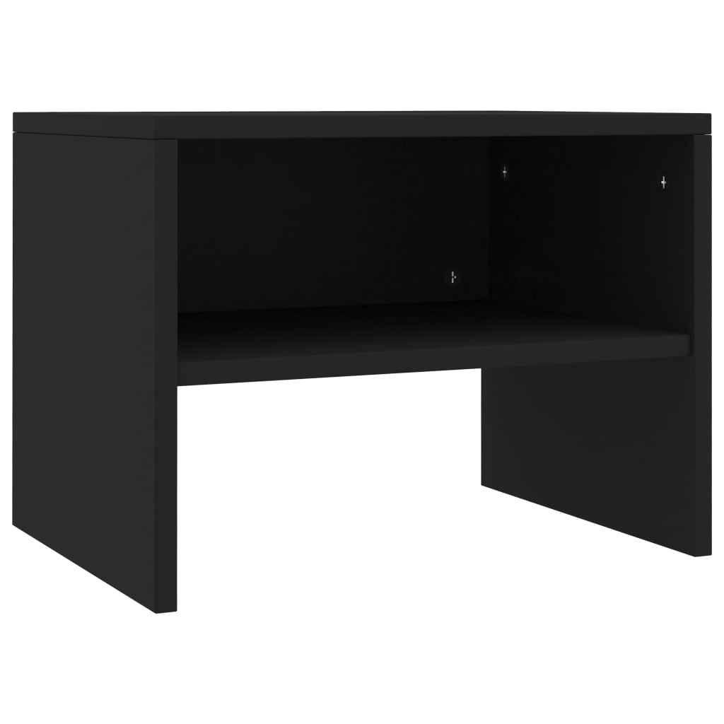 Berkfield Bedside Cabinets 2 pcs Black 40x30x30 cm Engineered Wood