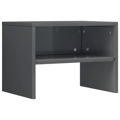 Berkfield Bedside Cabinet High Gloss Grey 40x30x30 cm Engineered Wood
