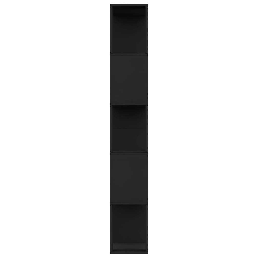 Berkfield Book Cabinet/Room Divider Black 80x24x159 cm Engineered Wood