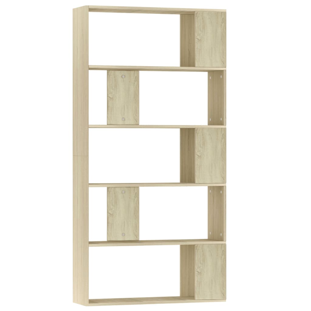 Berkfield Book Cabinet/Room Divider Sonoma Oak 80x24x159 cm Engineered Wood