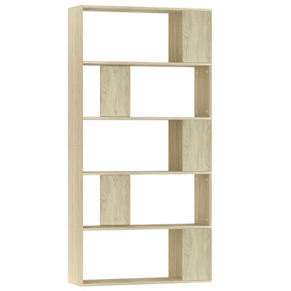 Berkfield Book Cabinet/Room Divider Sonoma Oak 80x24x159 cm Engineered Wood