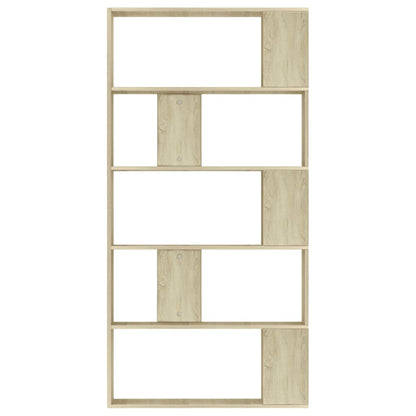 Berkfield Book Cabinet/Room Divider Sonoma Oak 80x24x159 cm Engineered Wood