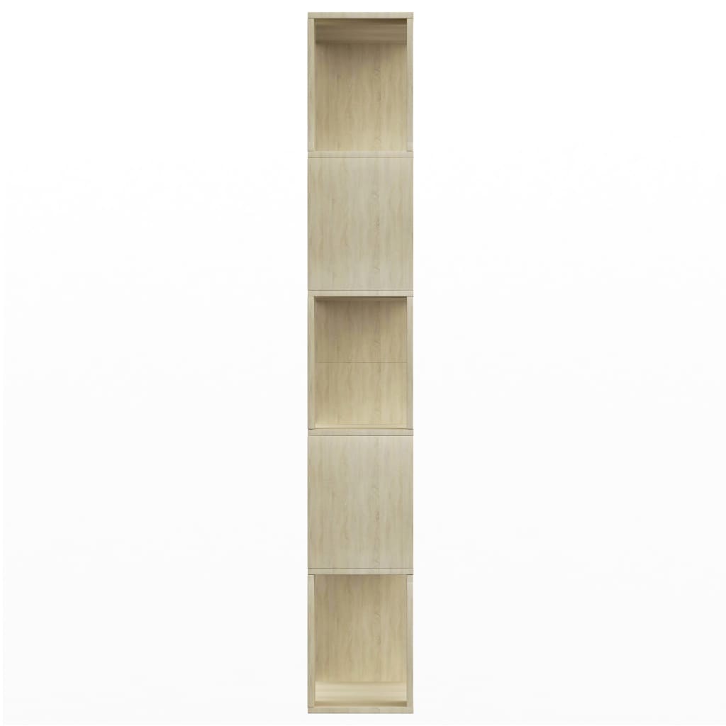 Berkfield Book Cabinet/Room Divider Sonoma Oak 80x24x159 cm Engineered Wood