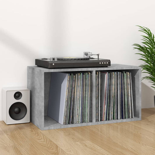 Berkfield Vinyl Storage Box Concrete Grey 71x34x36 cm Engineered Wood