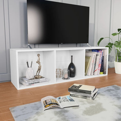 Berkfield Book Cabinet/TV Cabinet White 36x30x114 cm Engineered Wood